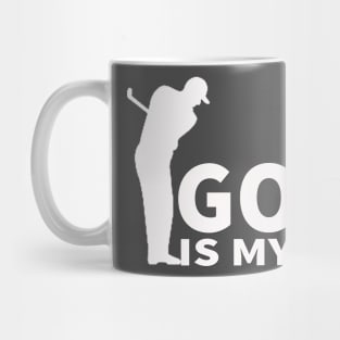 golf is my life white t-shirt Mug